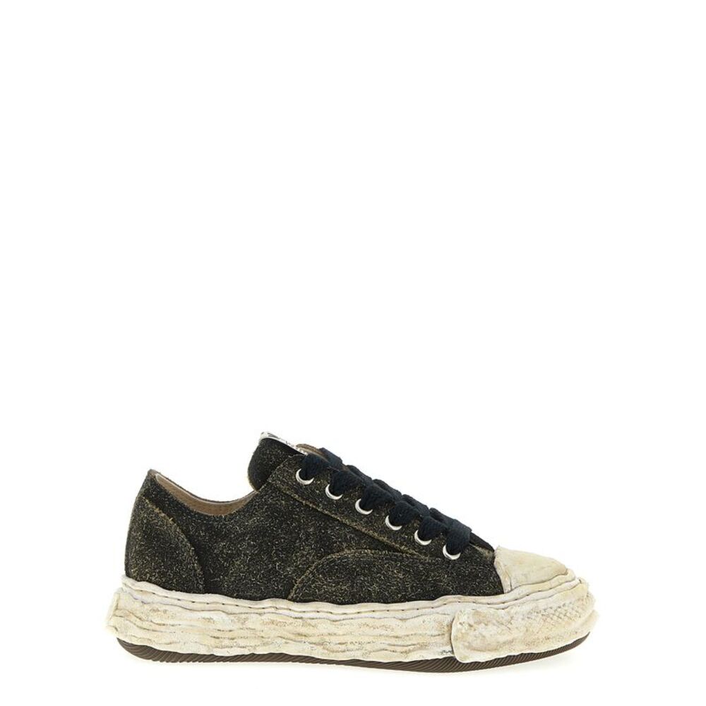 Maison Mihara Yasuhiro Black Cowhide Low Top Men's Sneakers